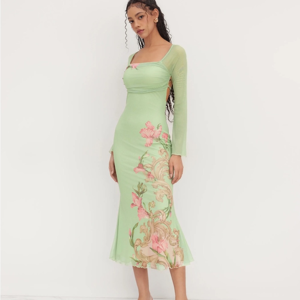 Cider mesh flower dress